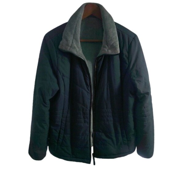 Free Country Reversible Quilted Puffer Fleece Coat Size Medium/Large Womens Coat - Picture 3 of 8